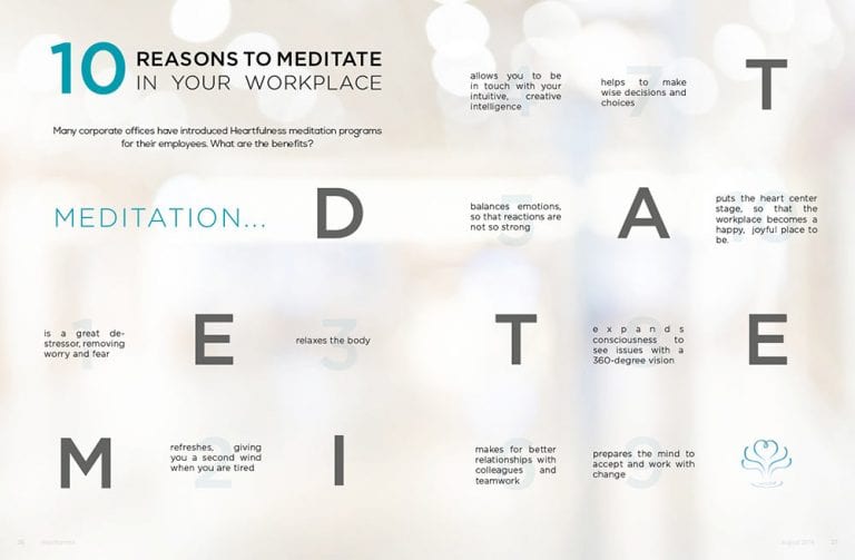 10 reasons to meditate in your workplace
