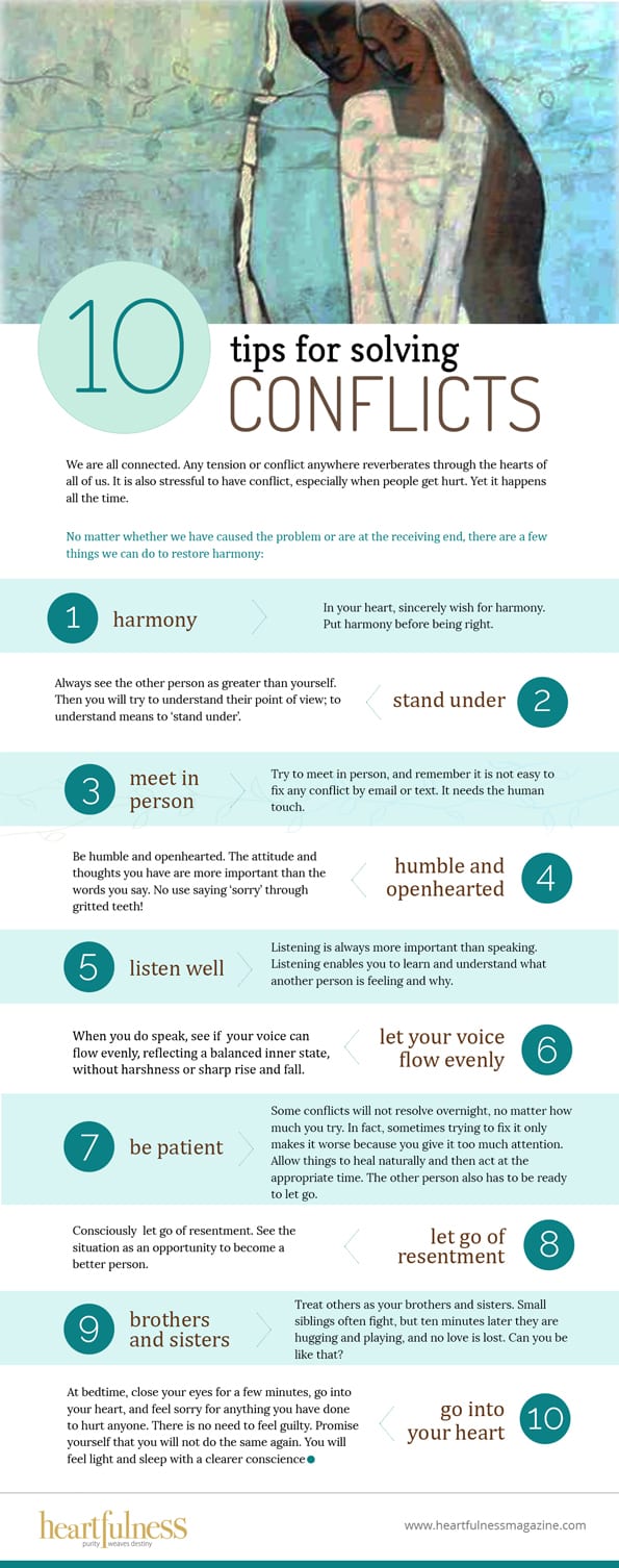 10 tips for solving conflicts